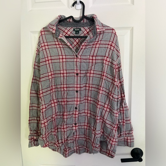 Roots Plaid Button Down - Picture 1 of 3